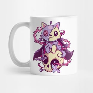 Skull Cat Kawaii Gothic Mug